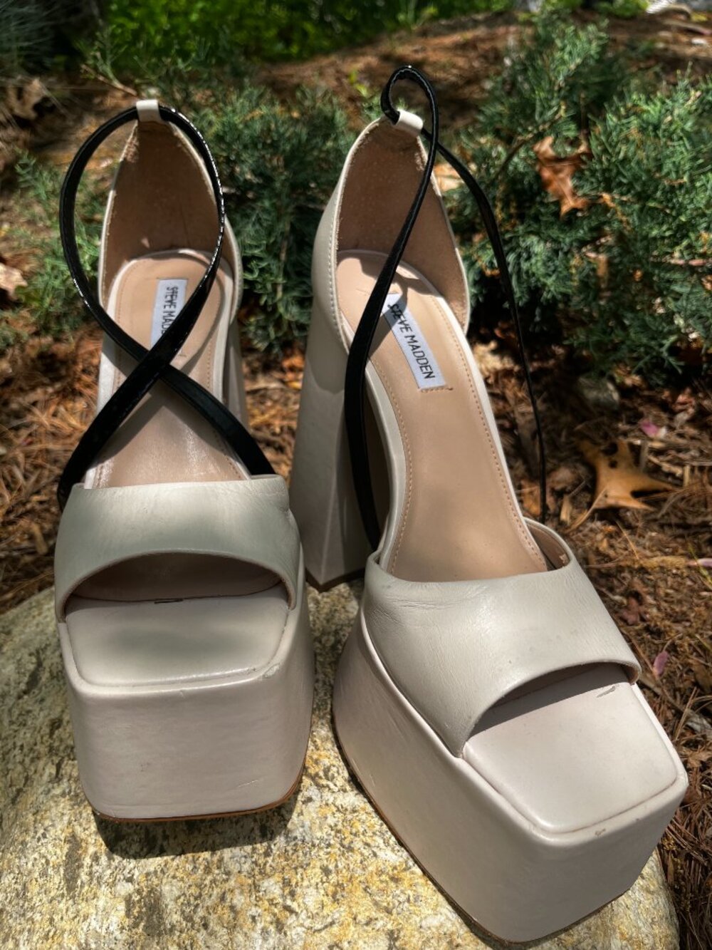 Steve Madden Kassiani Platform Leather Sandals Sandals - Picture 5 of 7